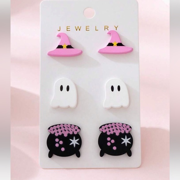 Jewelry - Three Pairs of Halloween Earrings